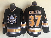 Capitals 37 Kolzig Black CCM Throwback Stitched Jersey,baseball caps,new era cap wholesale,wholesale hats
